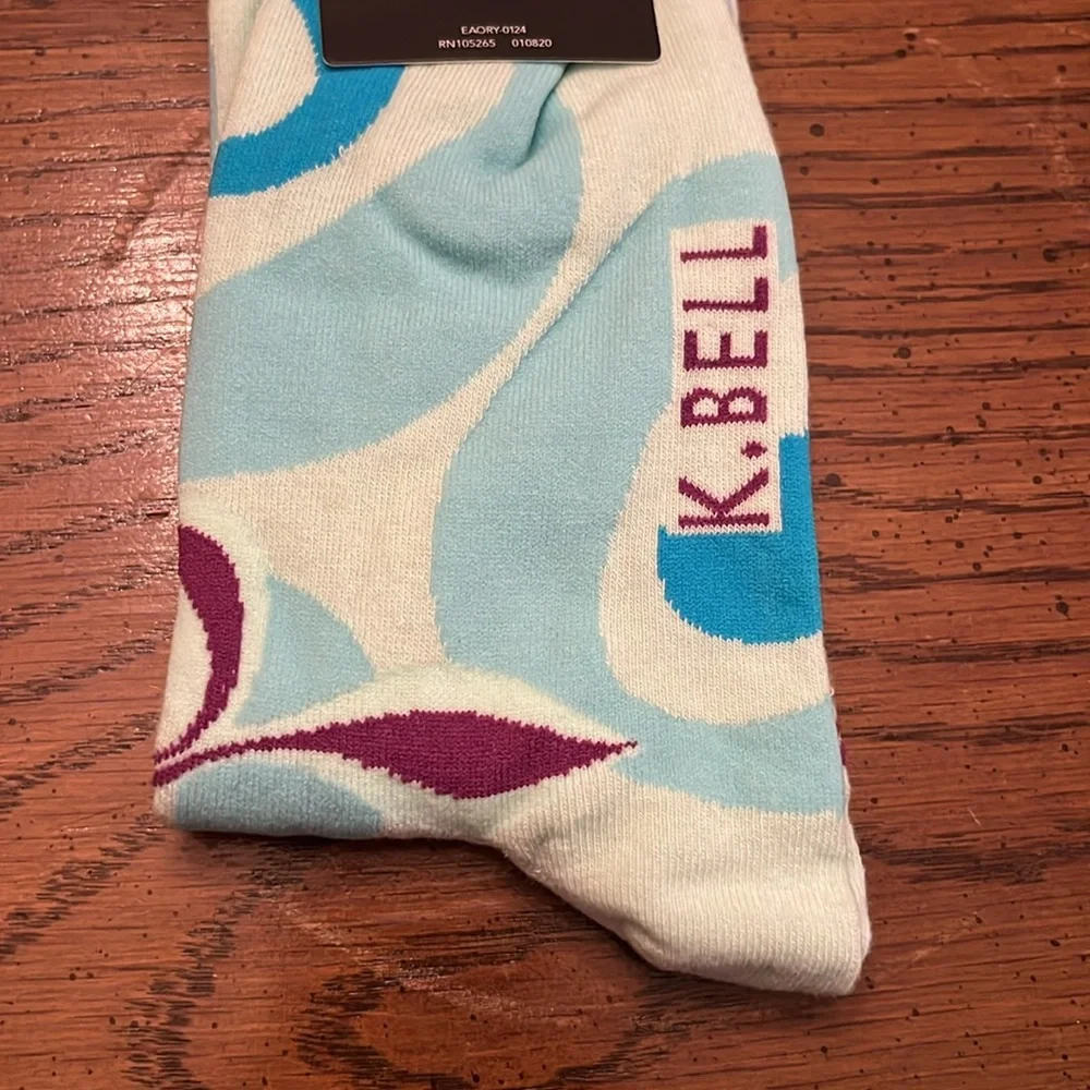 K.‎ Bell Pisces crew socks, NWT